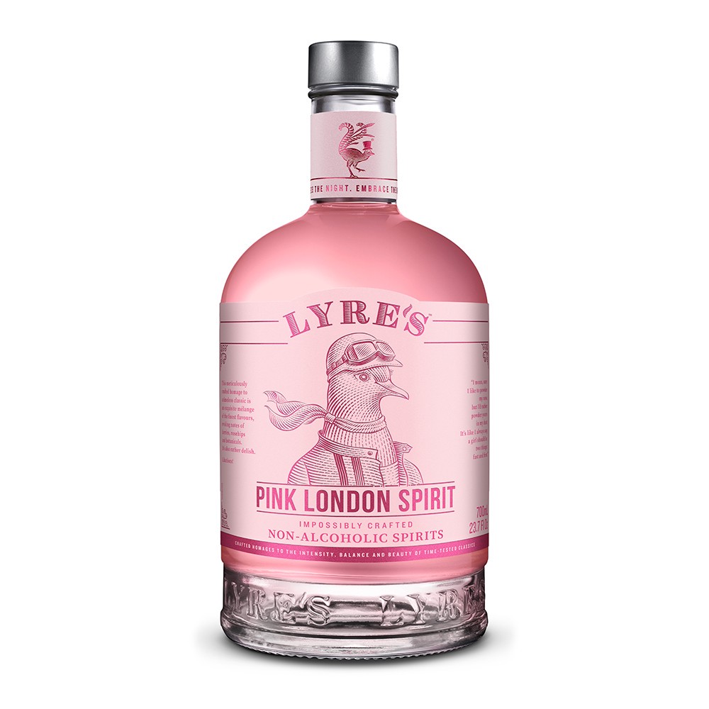 slide 1 of 1, Lyre's Pink London Spirit - Non-Alcoholic, 700 ml