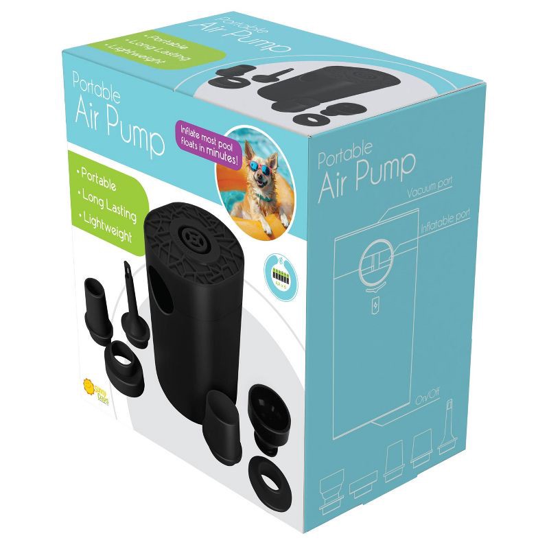 slide 5 of 6, Maxx Bubbles! Air Pump: Sunny Days Powered Battery Inflatable Device, 1 ct