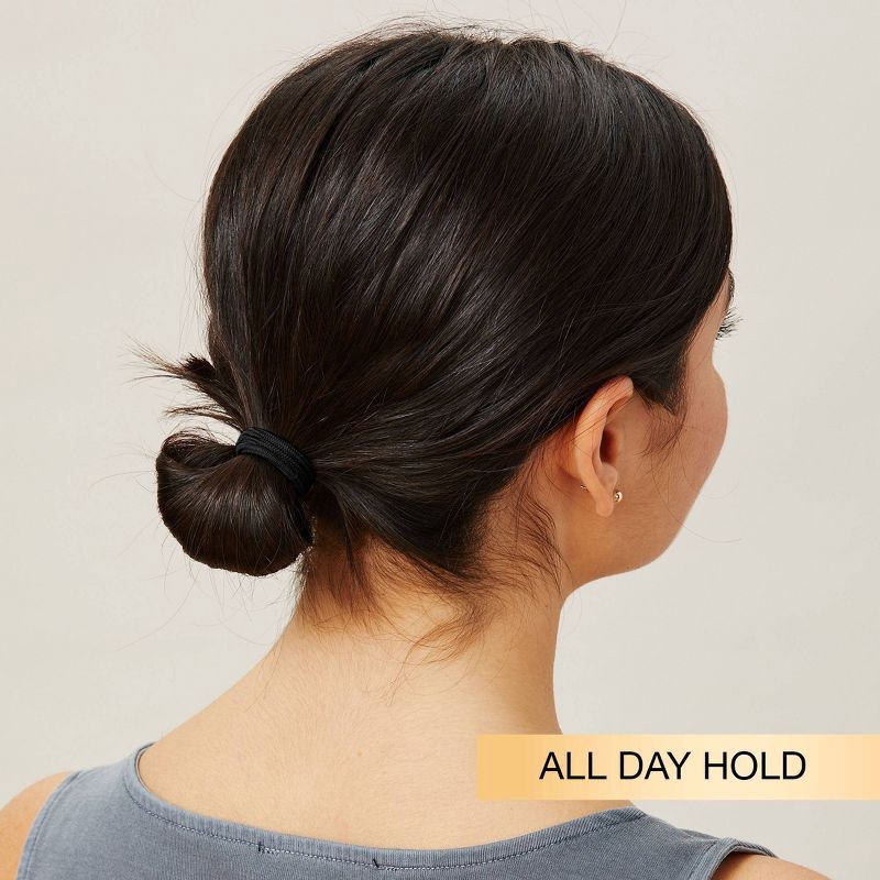 slide 3 of 8, scunci scünci No Damage 2X Stronger Elastic Hair Ties - Black - All Hair - 4mm - 18pcs, 18 ct