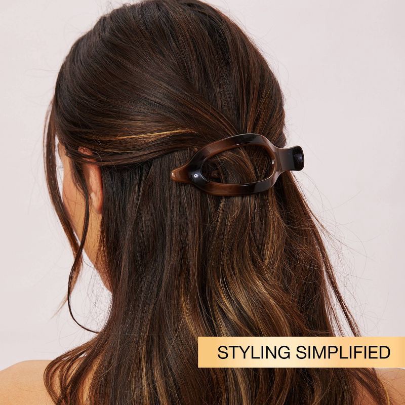 slide 3 of 7, scunci scünci The Unbreakable Collection Flat & Chunky Claw Clips - All Hair - 3pcs, 3 ct