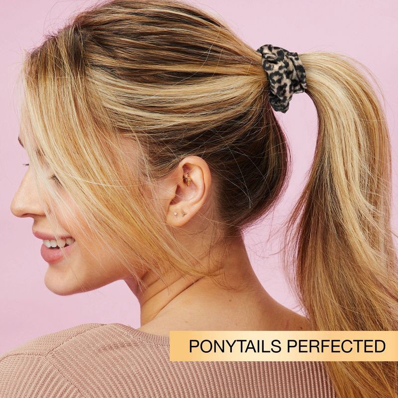 slide 3 of 7, scunci scünci Classic Comfort Mini Scrunchies - Neutrals - All Hair - 8pcs, 8 ct