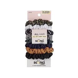 scunci scünci Classic Comfort Mini Scrunchies - Neutrals - All Hair - 8pcs