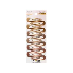 scunci scünci Metal Snap Clips - Blonde - All Hair - 12pcs