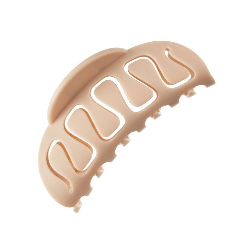 slide 2 of 7, scunci scünci Flexible Claw Clip - Neutral - All Hair, 1 ct