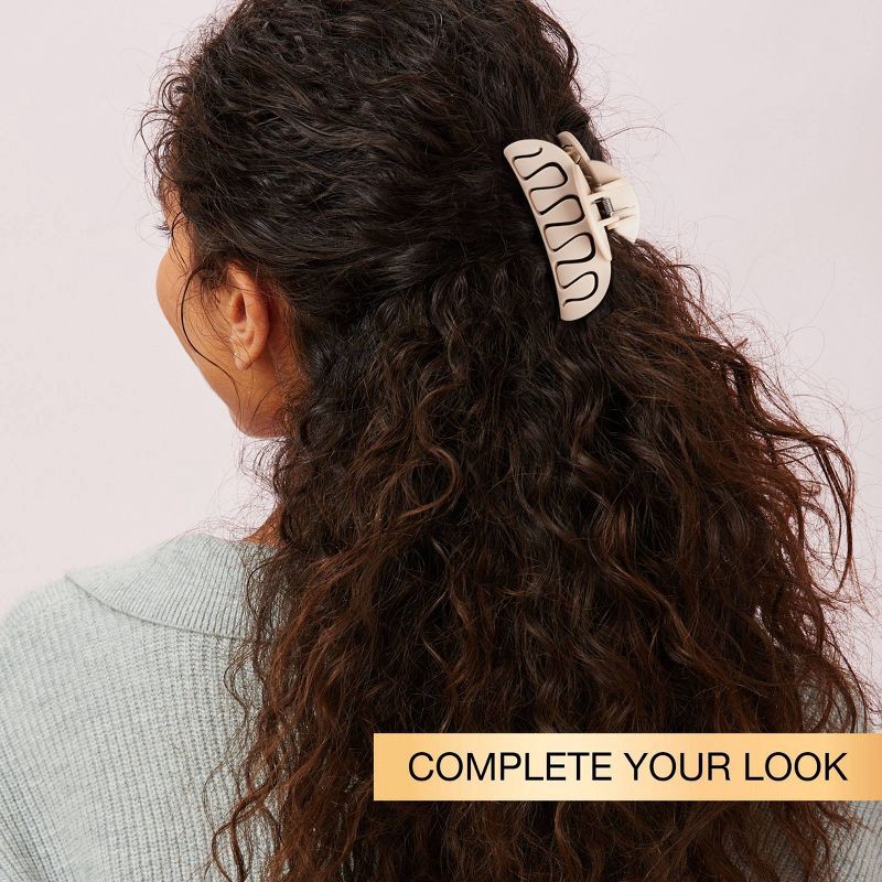 slide 6 of 7, scunci scünci Flexible Claw Clip - Neutral - All Hair, 1 ct