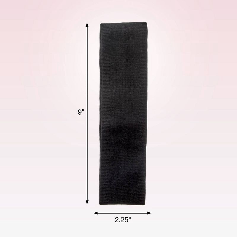 slide 4 of 7, scunci scünci No-Slip Grip Nylon Hosiery Headband - Black - All Hair, 1 ct