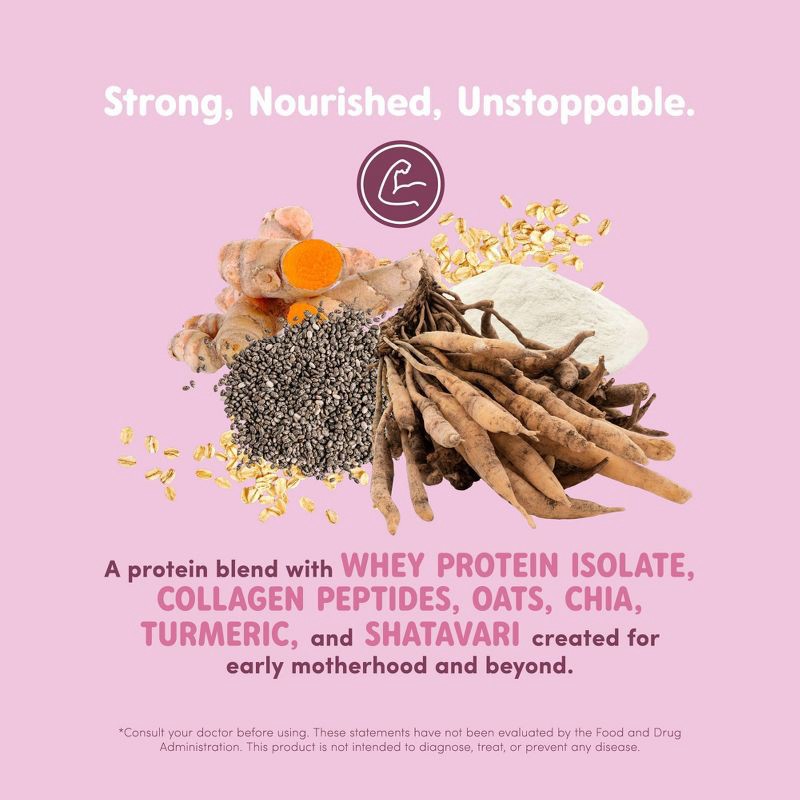 slide 4 of 8, Oat Mama Power Protein Powder - Chocolate - Whey Protein Isolate - 3.6oz, 3.6 oz