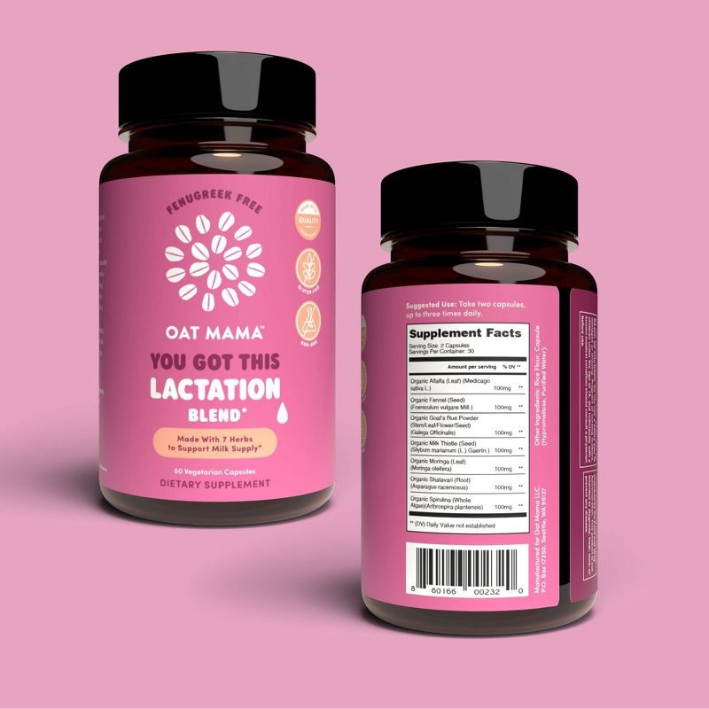 slide 2 of 7, Oat Mama You Got This Lactation Supplements - 60ct, 60 ct
