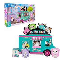 BLDR Squishmallows Deluxe Playset & 4_2" Buildable Figures Building Set - Squish Tour Van: Creative Thinking Educational Toy, 788 Pieces