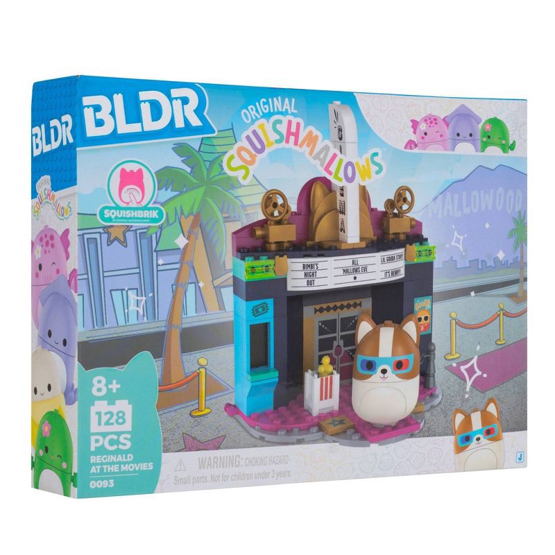 slide 3 of 12, BLDR Squishmallows 2" Character & Set Assortment Small Building Set -Reginald At The Movies, 1 ct