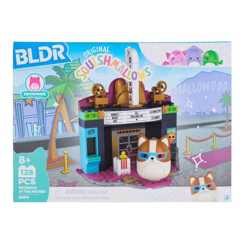 slide 7 of 12, BLDR Squishmallows 2" Character & Set Assortment Small Building Set -Reginald At The Movies, 1 ct