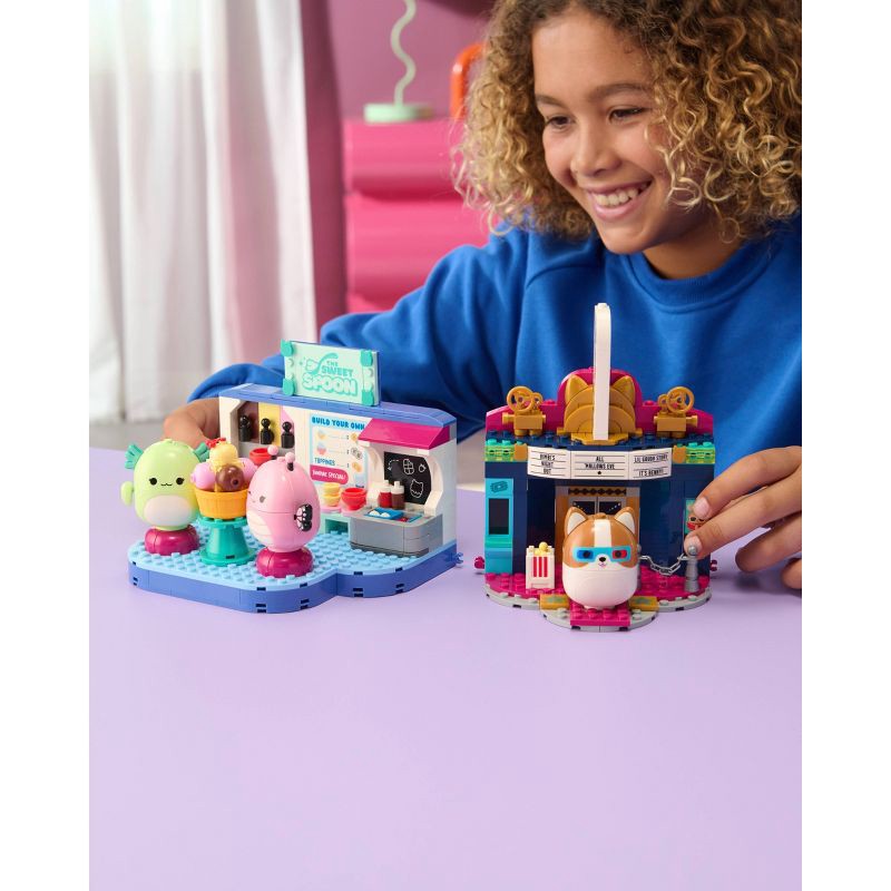 slide 8 of 12, BLDR Squishmallows 2" Character & Set Assortment Small Building Set -Reginald At The Movies, 1 ct