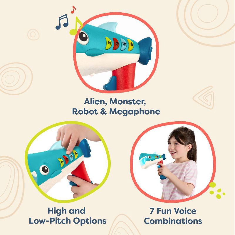 slide 3 of 6, B. toys Voice Changer Megaphone, 1 ct