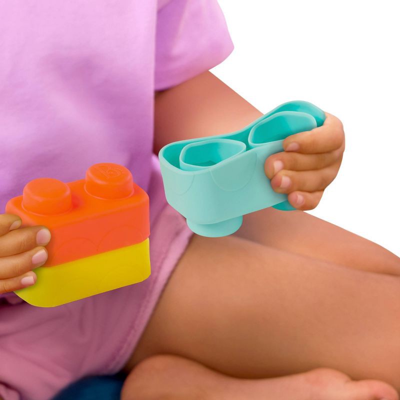 slide 3 of 8, B. toys Soft Building Blocks, 1 ct