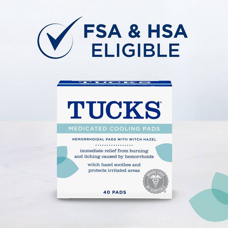slide 5 of 10, Tucks Medicated Pads Set - 40pc, 40 ct