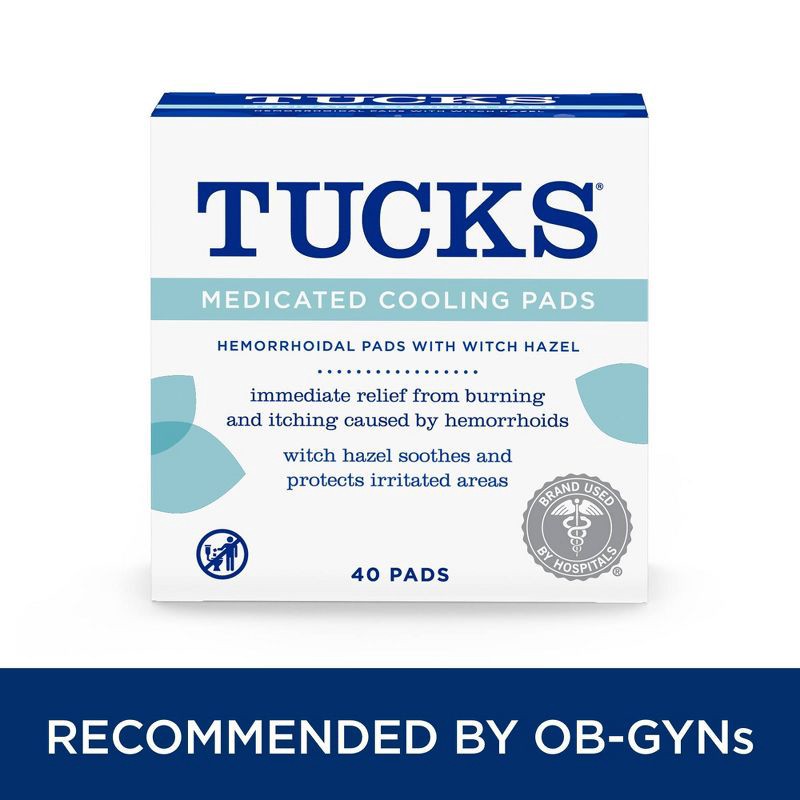 slide 9 of 10, Tucks Medicated Pads Set - 40pc, 40 ct