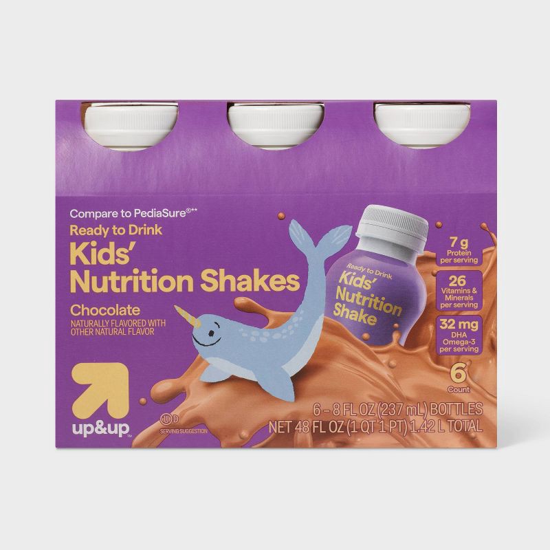 slide 1 of 5, Kids' Chocolate Nutritional Pediatric Supplement Drink - 48 fl oz - up&up™, 48 fl oz