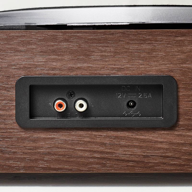 slide 5 of 5, Hearth & Hand with Magnolia Wood Finish Retro Record Player - Hearth & Hand™ with Magnolia, 1 ct