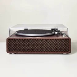 Hearth & Hand with Magnolia Wood Finish Retro Record Player - Hearth & Hand™ with Magnolia