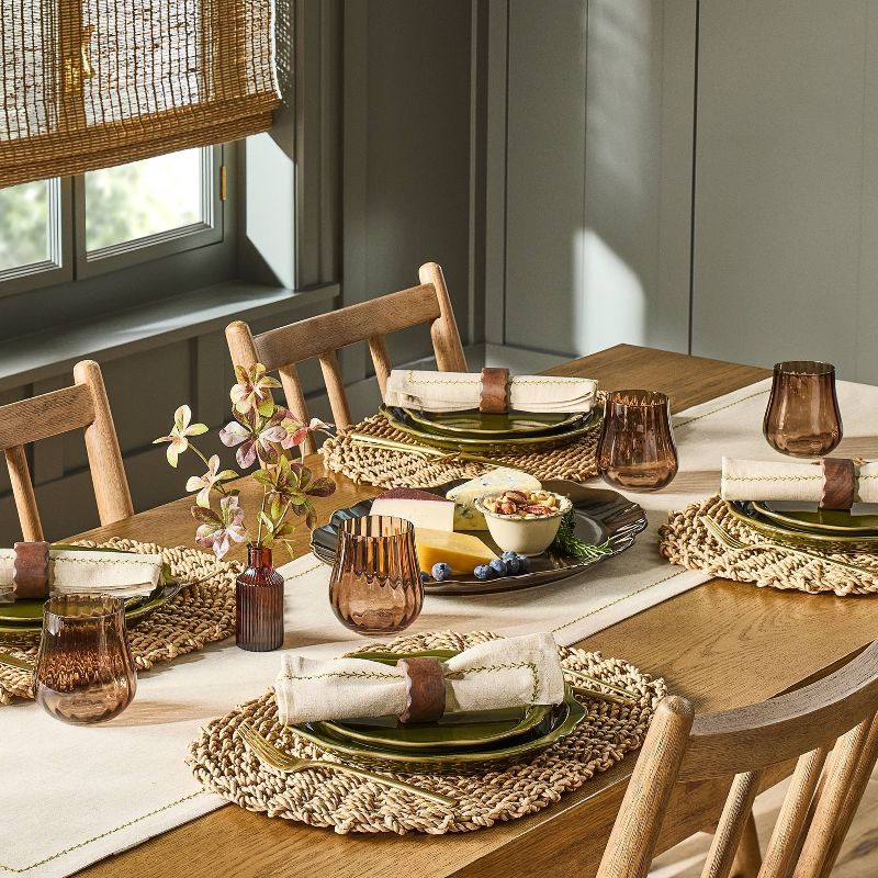 slide 2 of 3, Hearth & Hand with Magnolia Oblong Woven Charger - Hearth & Hand™ with Magnolia, 1 ct