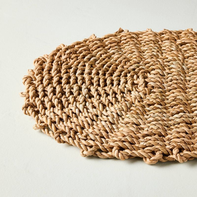 slide 3 of 3, Hearth & Hand with Magnolia Oblong Woven Charger - Hearth & Hand™ with Magnolia, 1 ct