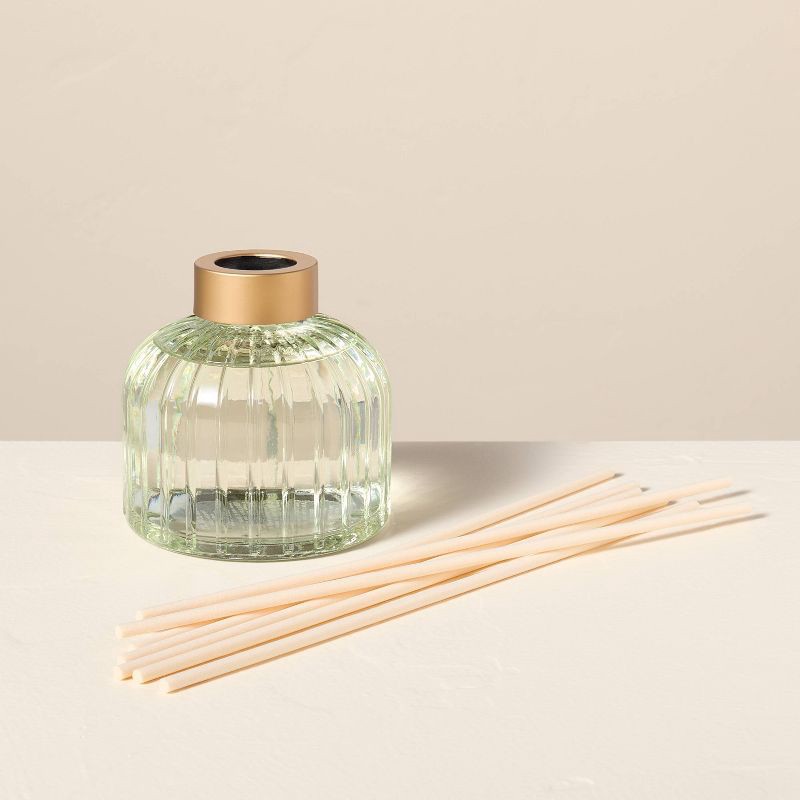 slide 3 of 3, Hearth & Hand with Magnolia 8.45 fl oz Ribbed Glass Diffuser Pomelo - Hearth & Hand™ with Magnolia, 8.45 fl oz