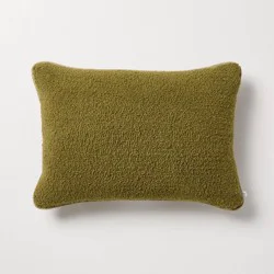 Hearth & Hand with Magnolia 14"x20" Tufted Lumbar Toss Pillow Green - Hearth & Hand™ with Magnolia