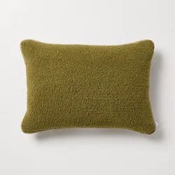 Hearth & Hand with Magnolia 14"x20" Tufted Lumbar Toss Pillow Green - Hearth & Hand™ with Magnolia