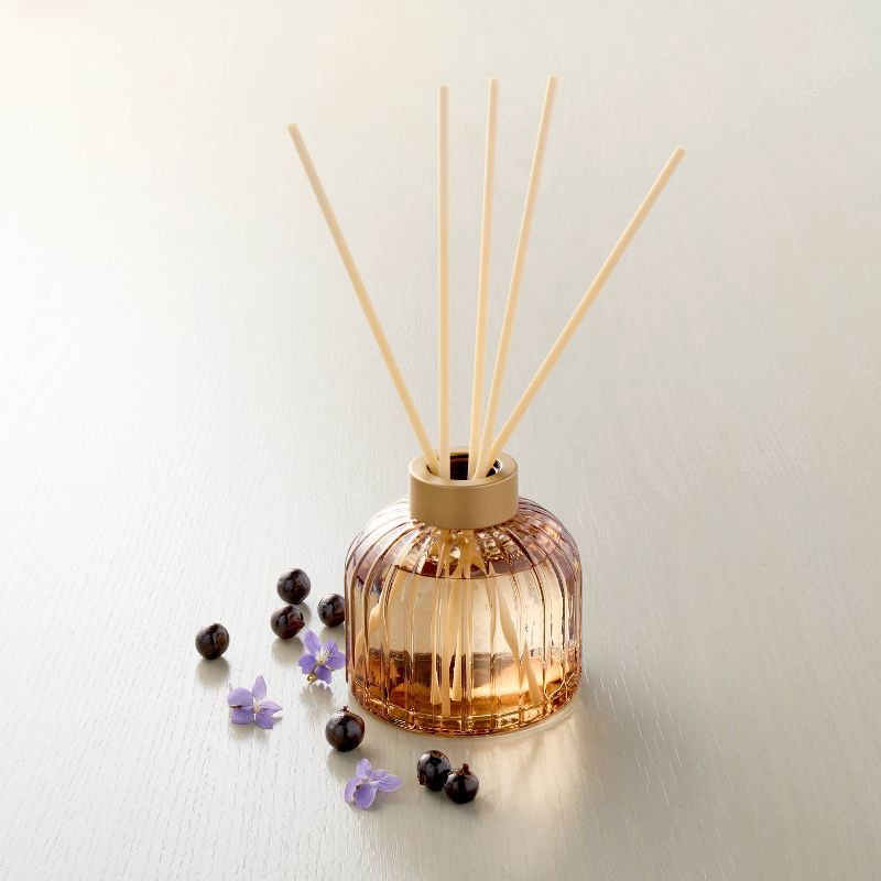 slide 2 of 3, Hearth & Hand with Magnolia 8.45 fl oz Ribbed Glass Diffuser Pampas - Hearth & Hand™ with Magnolia, 8.45 fl oz