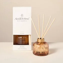 Hearth & Hand with Magnolia 8.45 fl oz Ribbed Glass Diffuser Pampas - Hearth & Hand™ with Magnolia