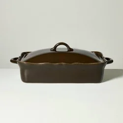 Hearth & Hand with Magnolia Ceramic Wavy Edge Baking Dish Brown - Hearth & Hand™ with Magnolia