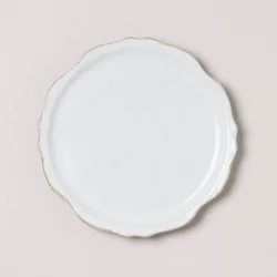 Hearth & Hand with Magnolia Carved Edge Salad Plate Cream - Hearth & Hand™ with Magnolia