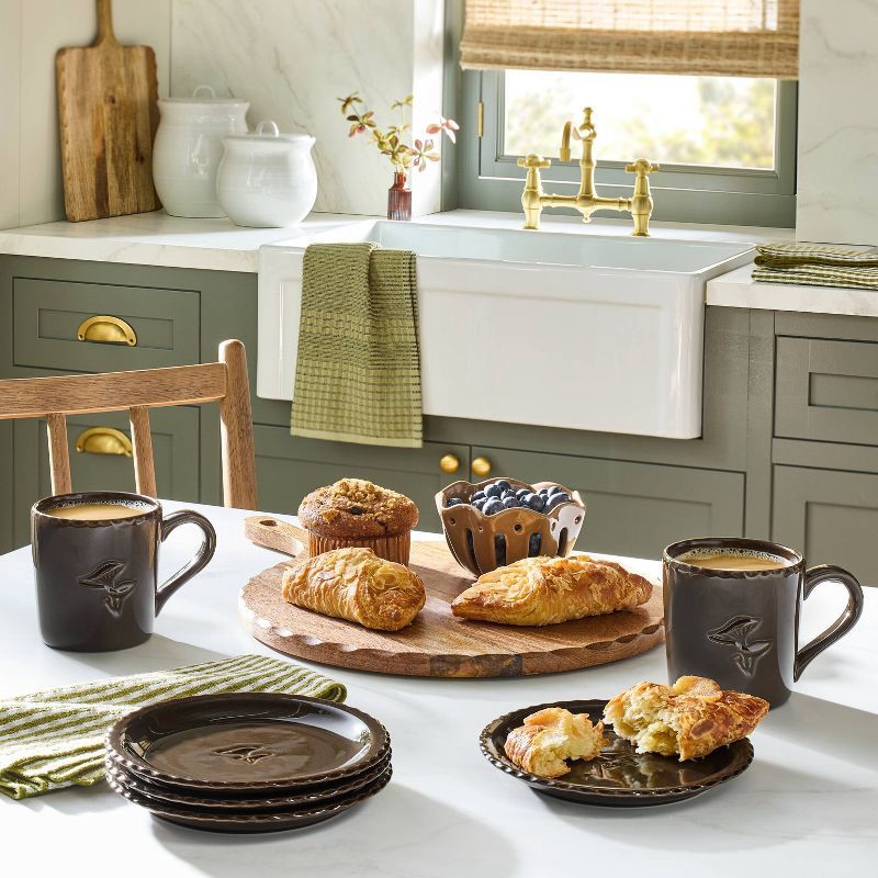 slide 2 of 3, Hearth & Hand with Magnolia Carved Edge Round Wood Board - Hearth & Hand™ with Magnolia, 1 ct