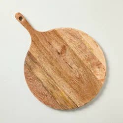 Hearth & Hand with Magnolia Carved Edge Round Wood Board - Hearth & Hand™ with Magnolia