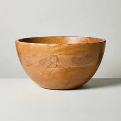 Hearth & Hand with Magnolia Large Carved Edge Wood Bowl Mid Tone - Hearth & Hand™ with Magnolia