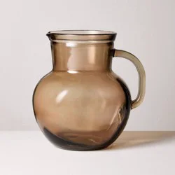 Hearth & Hand with Magnolia 78oz Recycled Glass Pitcher Brown - Hearth & Hand™ with Magnolia