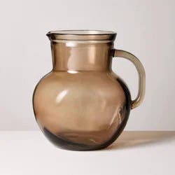 Hearth & Hand with Magnolia 78oz Recycled Glass Pitcher Brown - Hearth & Hand™ with Magnolia