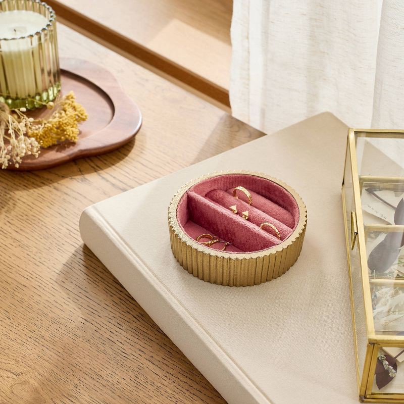 slide 2 of 3, Hearth & Hand with Magnolia Brass Jewelry Tray - Hearth & Hand™ with Magnolia, 1 ct