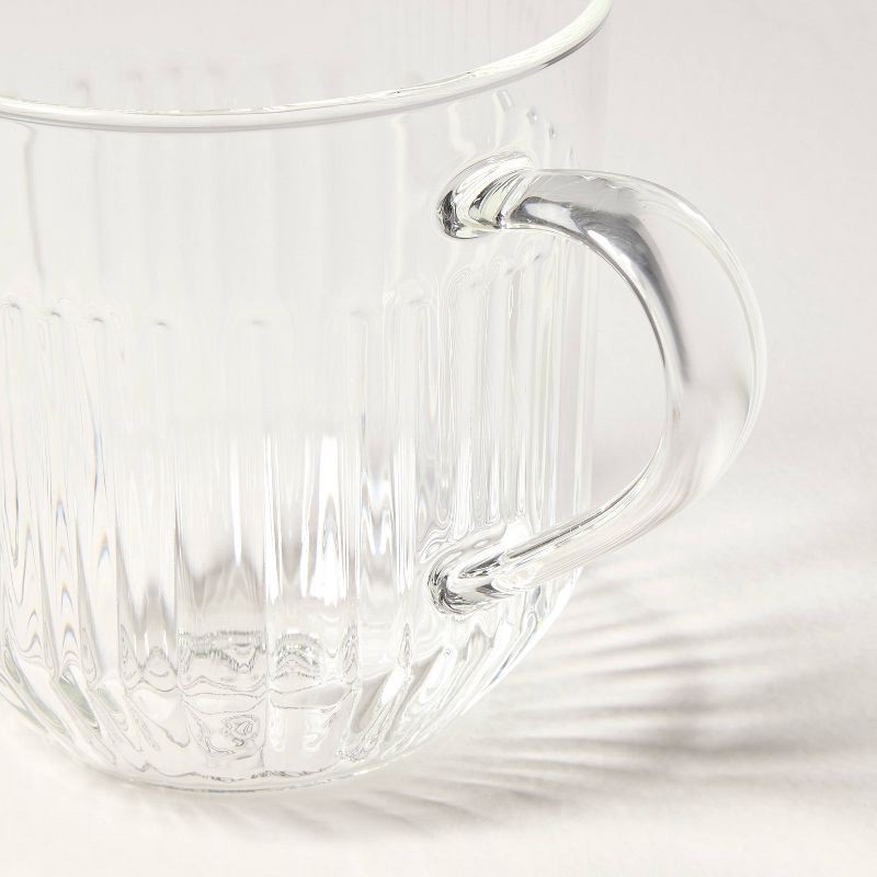 slide 4 of 4, Hearth & Hand with Magnolia 15oz Glass Tea Infuser Mug Clear - Hearth & Hand™ with Magnolia, 15 oz