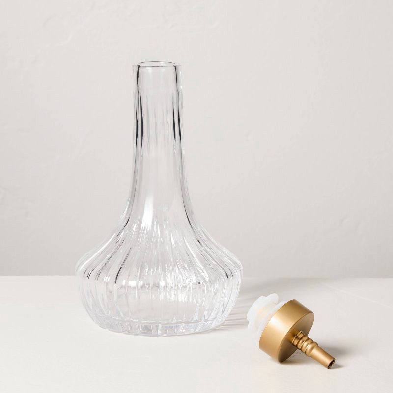 slide 3 of 3, Hearth & Hand with Magnolia Glass and Brass Bitter Dispenser - Hearth & Hand™ with Magnolia, 1 ct