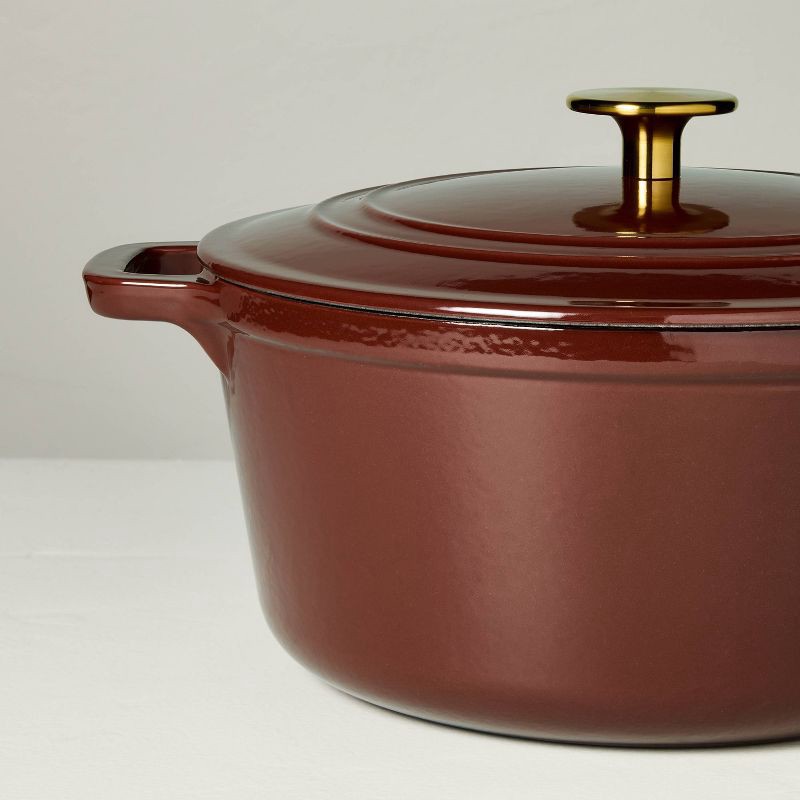 slide 4 of 4, Hearth & Hand with Magnolia 5qt Dutch Oven Red - Hearth & Hand™ with Magnolia, 5 qt