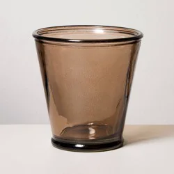 Hearth & Hand with Magnolia 7oz Short Recycled Pint Glass Brown - Hearth & Hand™ with Magnolia