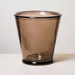 Hearth & Hand with Magnolia 7oz Short Recycled Pint Glass Brown - Hearth & Hand™ with Magnolia