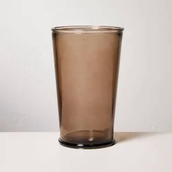 Hearth & Hand with Magnolia 19oz Tall Recycled Pint Glass Brown - Hearth & Hand™ with Magnolia