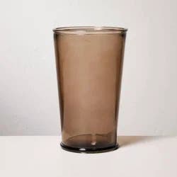 Hearth & Hand with Magnolia 19oz Tall Recycled Pint Glass Brown - Hearth & Hand™ with Magnolia