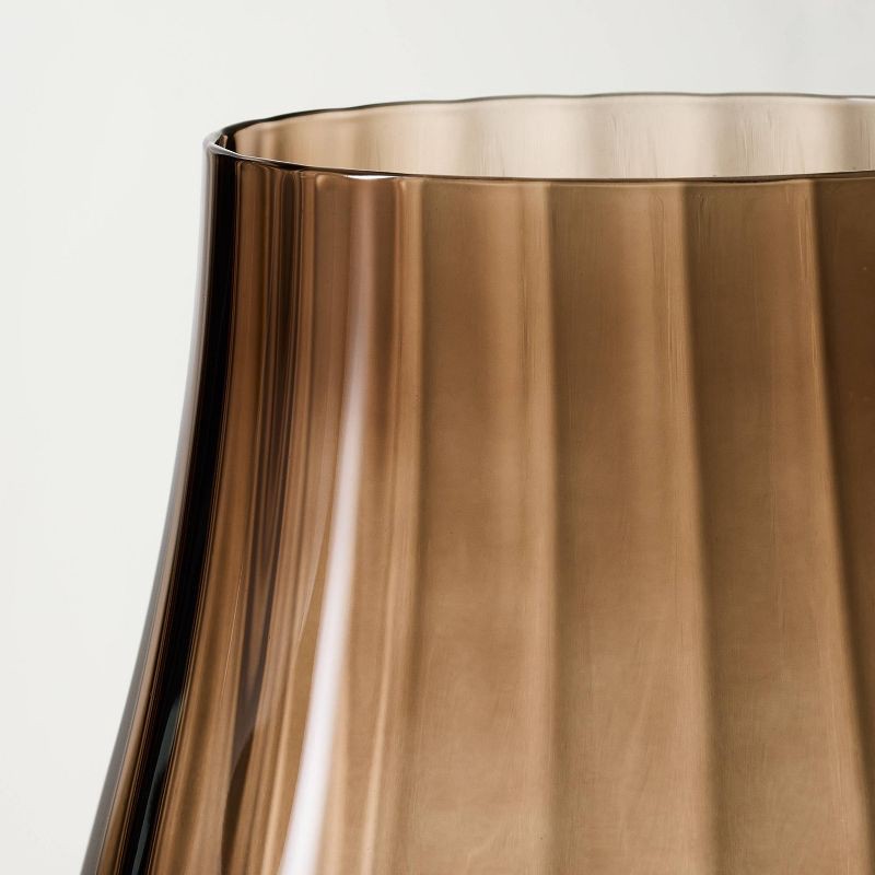 slide 3 of 4, Hearth & Hand with Magnolia 14oz Short Water Glass Brown - Hearth & Hand™ with Magnolia, 14 oz