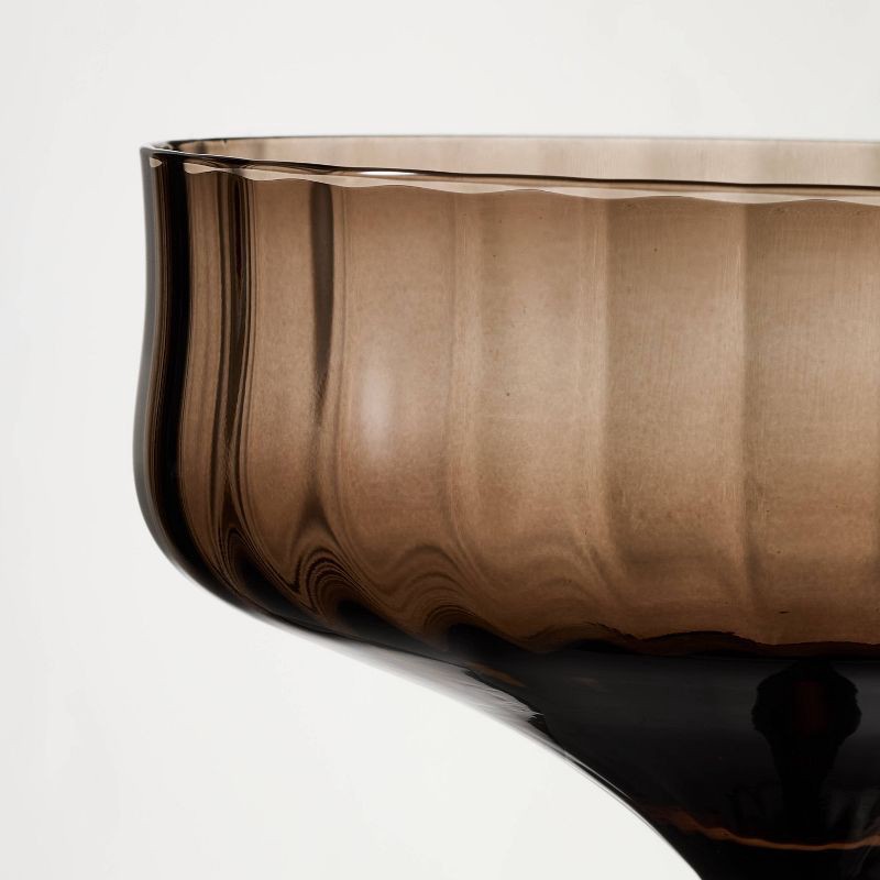 slide 3 of 4, Hearth & Hand with Magnolia 12oz Coupe Glass Brown - Hearth & Hand™ with Magnolia, 12 oz