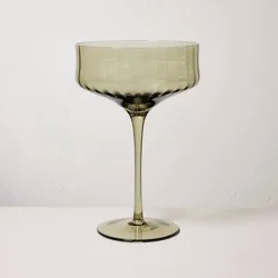 Hearth & Hand with Magnolia 12oz Coupe Glass Green - Hearth & Hand™ with Magnolia