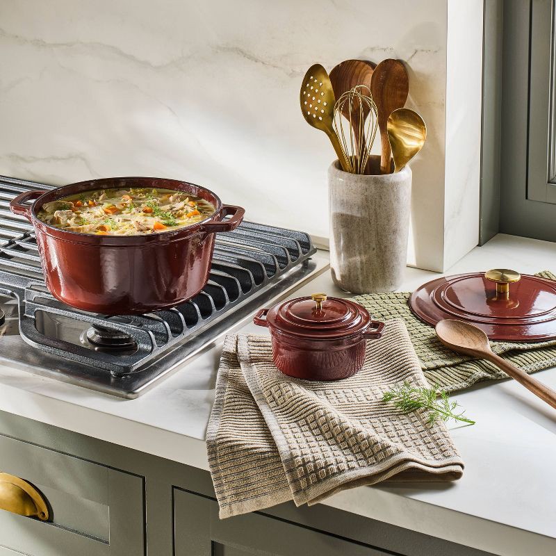 slide 2 of 4, Hearth & Hand with Magnolia Dutch Oven Mini Red - Hearth & Hand™ with Magnolia, 1 ct