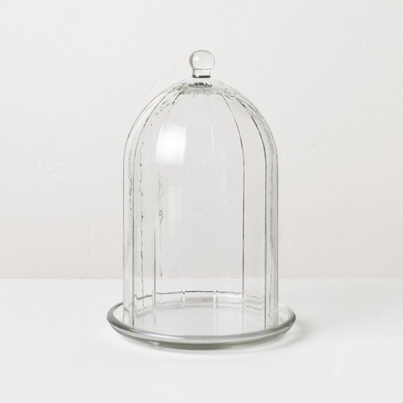 slide 1 of 4, Hearth & Hand with Magnolia 10" Decorative Cloche Clear - Hearth & Hand™ with Magnolia, 1 ct